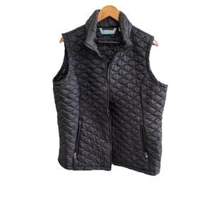 Free Country Quilted Vest Zip Women Size XL/LG